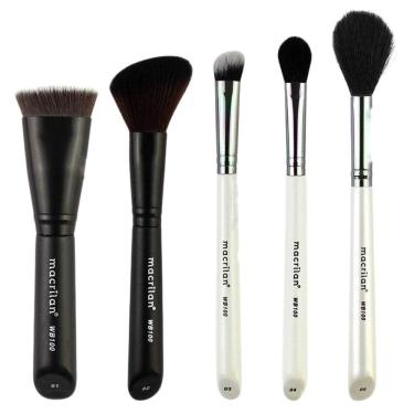 Imagem de Kit Pincel Professional Macrilan Contornar E Iluminar Wb100