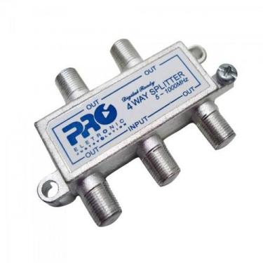 Imagem de Divisor Antena VHF/UHF/CATV 1/4 PQDV-1024 Proleletronic - PROELETRONIC