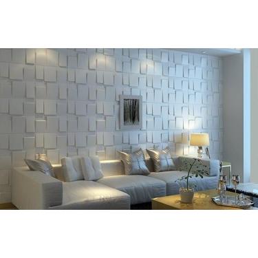 Imagem de 15 Placas 3D - Decoração para Parede - TOKYO 3.75m² - Ponto 3D, Branca