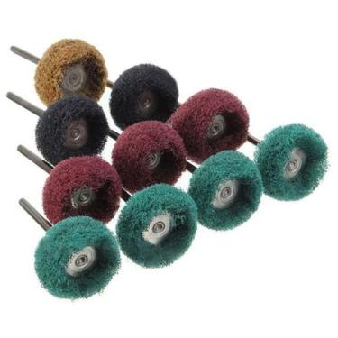Imagem de Escova Tipo Scotch Brite  P/ Micro Retifica Dremel -10 Pçs - E-San