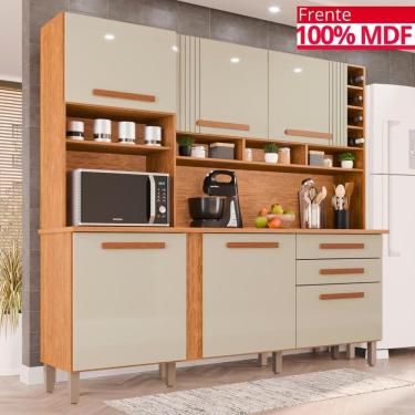 Imagem de Cozinha 6 Portas 2 Gavetas Amanda - Tudo de Móveis