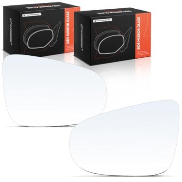 Imagem de A-Premium Vidro espelhado aquecido para motorista e passageiro de 2 peças com placa de suporte compatível com Volkswagen Golf, GTI, 2010 2011 2012 2013 2014 - Espelho retrovisor lateral externo