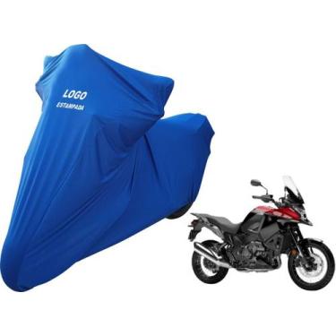 Imagem de Capa Tecido Lycra Moto Honda VRF 1200X  Alta Durabilidade - Mz, Azul