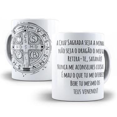 Imagem de Caneca São Bento Católica Gospel Porcelana Personalizada 4 - Tio da Ca
