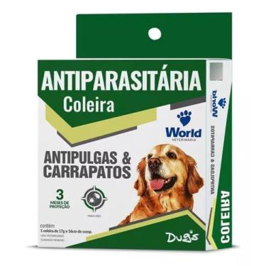 Imagem de Kit 2 Un Coleira Antipulgas Carrapatos World Dugs 17 Grs