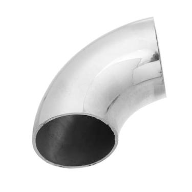 Imagem de REPAIROCK 1 peça OD 1,65 polegadas 90 graus mandril curva cotovelo SS304 tubo de cotovelo de escape de aço inoxidável para sistema de escape modificado carro 4.2 cm tubulação prata tom auto peças de