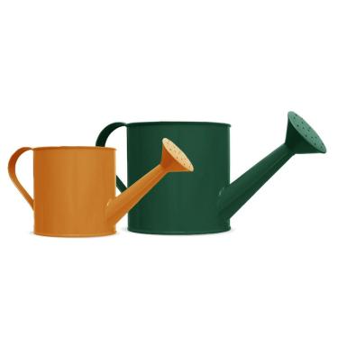 Imagem de Regador de Plantas Jardim Vaso Verde 1,5L e Laranja 600ml