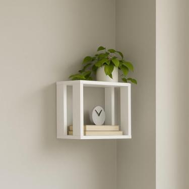 Imagem de NICHO PRATELEIRA ORAGANIZADOR CUBO FOTOS QUADROS LIVROS QUARTO SALA COZINHA ESCRITORIO ESTANTE