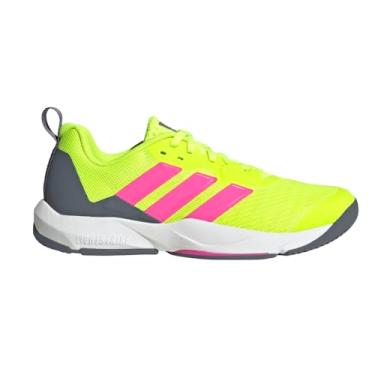 Imagem de adidas Tênis de treinamento feminino Rapidmove 2, Limão lúcido/rosa lúcido/ônix, 40