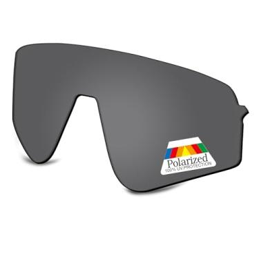 Imagem de Bwake Lentes de reposição para óculos de sol Oakley Sutro Lite Sweep OO9465 polarizadas, Preto escuro polarizado, Oakley Sutro Lite Sweep OO9465