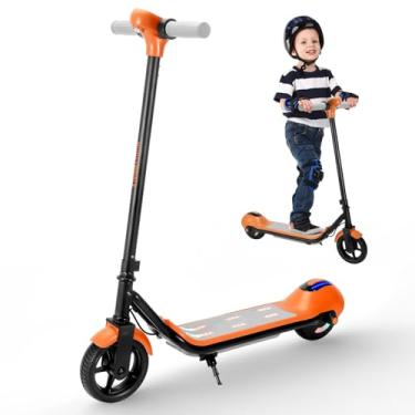 Imagem de HONEYWHALE E2 Patinete Elétrico Infantil, 138W Motor, 15KM/H Velocidade, 8KM Autonomia, Adequado para Meninos e Meninas dos 6 aos 12 anos, com Luzes LED Multicoloridas, 6,3 Inch Pneus (Laranja)