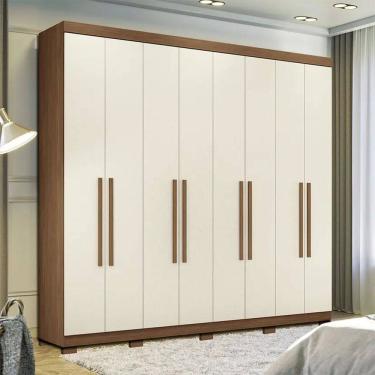 Imagem de Guarda-Roupa Casal 8 Portas Bater 4 Gavetas Master Santos Andirá