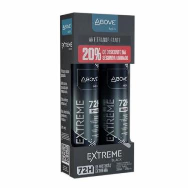 Imagem de Desodorante Antitranspirante Above Aerossol Men Extreme 72h Black 2 Un