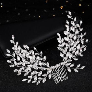Imagem de Tiara De Cristal Com Strass Para Noivas, Acessórios De Cabelo Luxuosos