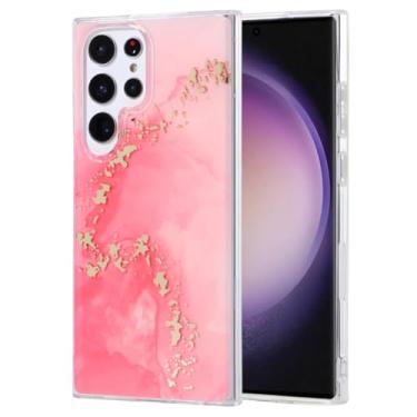 Imagem de HJZSZX Capa protetora para Galaxy S23 FE com padrão de mármore e pintura colorida à prova de choque (para Galaxy S23 FE/JDCS DLS L7)