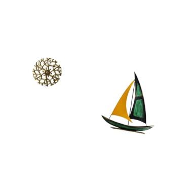 Imagem de Fenteer Decoração de Parede em Metal Rústico E Escultura de de Ferro para Escritório, Sala de Estar, Mesa, Estante, Centro de Mesa, Coleção de Decoraç