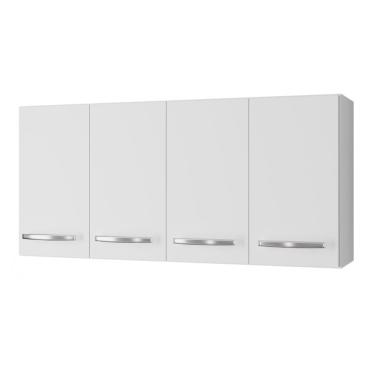 Imagem de Armário Aéreo Cozinha Marah 118cm 04 Portas Branco - Desk Design