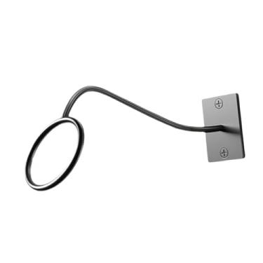 Imagem de Baoblaze Cabide para chapéus de cowboy, suporte de parede moderno e minimalista, preto, organizador de bonés de beisebol para porta de vestiário, casa