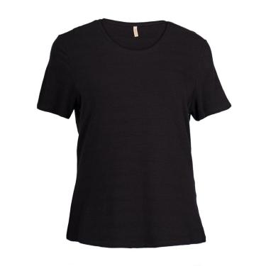 Imagem de Blusa Feminina Cativa Plus Size Viscose Listras Preto-Feminino