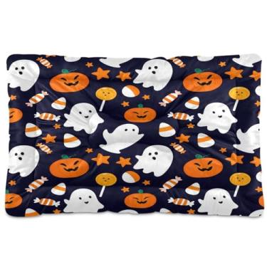 Imagem de Wassud Cama de cachorro Boo-boos com doces, para cães pequenos, lavável, impermeável, para viagem, animais de estimação, portátil, com fundo antiderrapante para ambientes internos e para dormir, 45 x