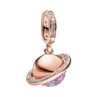 Imagem de Pulseira De Charms Feminina Em Prata 925 Banho De Ouro Com Coelho, Cru