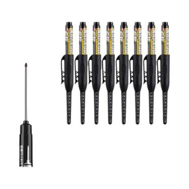 Imagem de Conjunto De Canetas Marcadoras Para Carpinteiro Com Ponta Longa De 45m