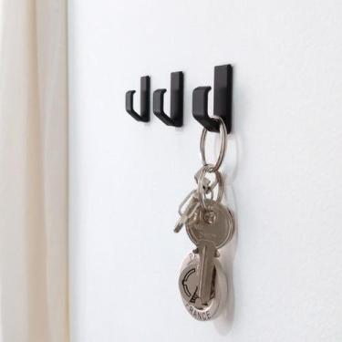 Imagem de Gancho Adesivo Pequeno Com Dupla Face 3M 1un - MIXSHOP, Branco