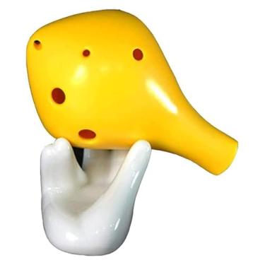 Imagem de ocarina Ocarinas resina 6 furos Alto C Ocarinas tocando instrumento musical adequado para estudantes adultos começarem a praticar adultos crianças iniciantes