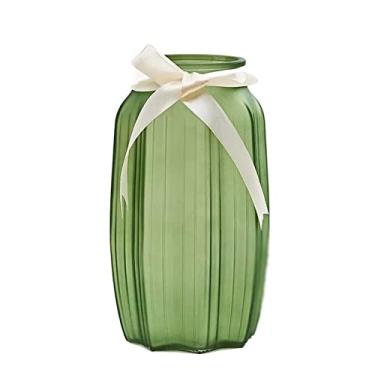 Imagem de Vaso de flores vasos de vidro colorido cultura de água fosca flores verdes vasos de flores flores secas enfeites de mesa vasos decorativos decoração de casa (cor: 003) (1)