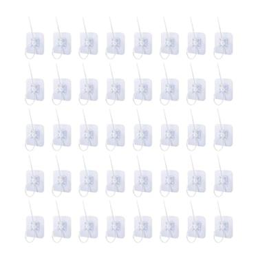 Imagem de Ganchos Adesivos | 40 Unidades Transparentes Sem Furos Com Adesivo Forte,Ganchos Adesivos para Banheiro,Para Ornamento de Janela Banheiro Lavandaria Quarto de Bebé Casa Jardim