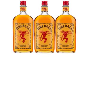Imagem de Kit Whisky Fireball com Licor de Canela 750ml 3 unidades