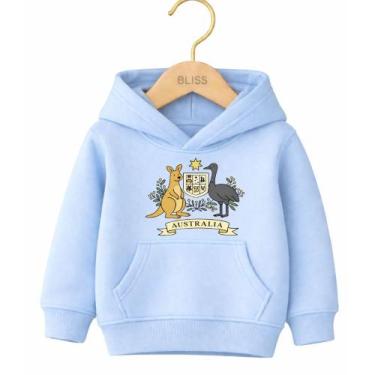 Imagem de Moletom Canguru Infantil Estampa Austrália Canguru Passáro 1026 Colori