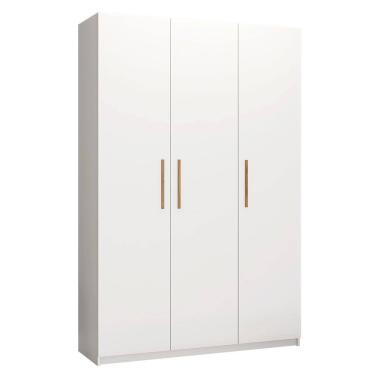 Imagem de Guarda Roupa Roupeiro Casal 3 Portas Paris Branco Caemmun