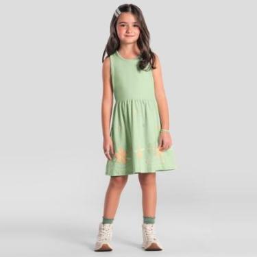 Imagem de Vestido infantil menina floral com glitter Brandili-Feminino