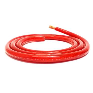 Imagem de 6 Metros Cabo 16,0 MM Vermelho Fio Positivo Som Automotivo Cabo Resist