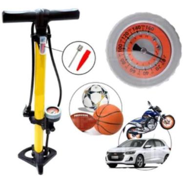 Imagem de Bomba De Ar Manual Para Bicicleta Bike Carros Encher Bóias - GM