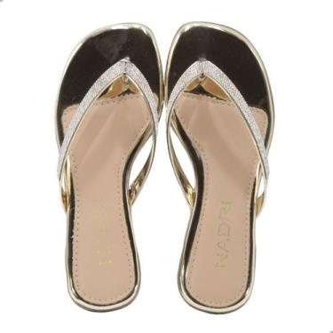 Imagem de Tamanco Rasteira Feminino Nadri 815 Ouro Light, Ou, Ouro light, 37