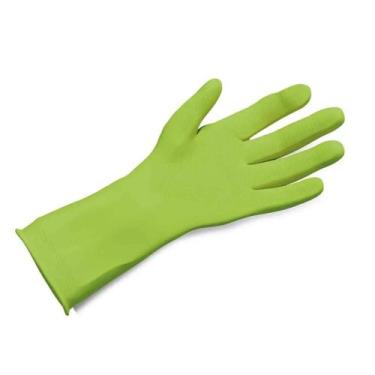 Imagem de Luva de Látex Forrada Verde 6cm Sanro Tamanho P