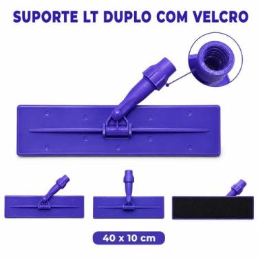 Imagem de 1 SUPORTE LIMPA TUDO BIG COM tiras autocolantes DUPLO 40 CM SEM CABO -