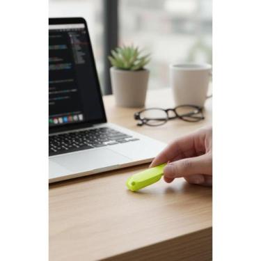 Imagem de 2x Pendrive 32GB USB 3.2 Rápido Amarelo - Transferência Velo - Congrat