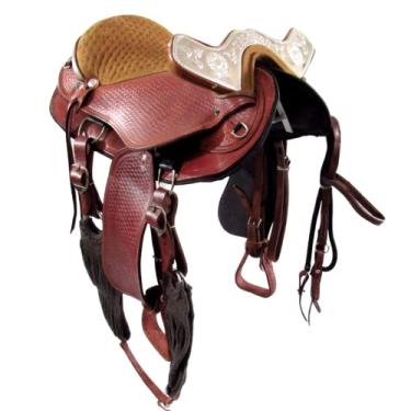 Imagem de Arreio De Cabeça Chapa Tropeiro Cutuco Havana Completo 16 Polegadas