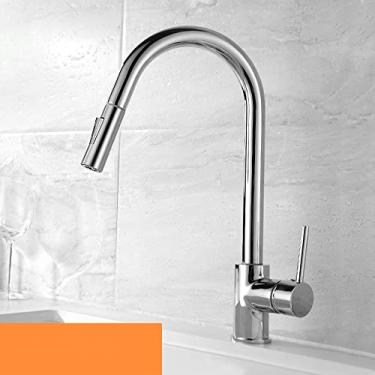 Imagem de Torneiras de cozinha com sensor de níquel removível, torneira de pia quente e fria, misturador de cozinha, controle de toque, torneira de pia, cromo, china