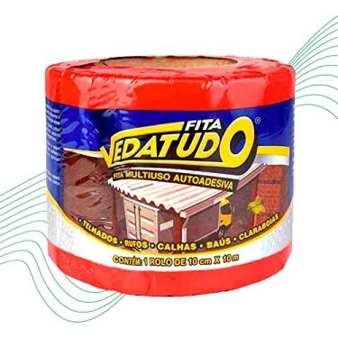 Imagem de Fita Multiuso Alumínio Autoadesiva para Vedação 10cm x 10m Barone