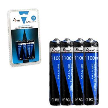 Imagem de Pilhas Recarregáveis Aaa De 1100mah 4 Unid Kp-4800aaa