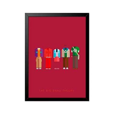 Imagem de Quadro Poster The Big Bang Theory Roupas 33x23cm