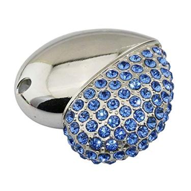 Imagem de 4GB Metal Heart Modelo 3.0 USB Flash Drive Pen Drive Armazenamento de Dados Pen Drive Pen Drive Pen Drive USB Drive USB 3.0 Flash Drive PenDrive U Disco Flash Memória Flash Disk - Azul