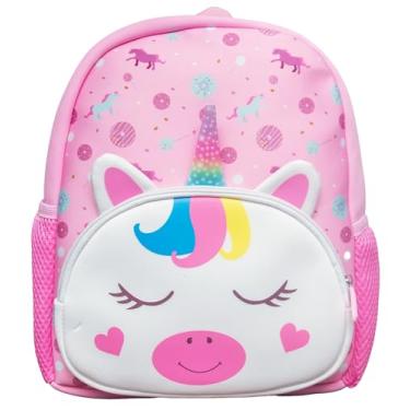 Imagem de Mochila Infantil Em Neoprene Bebê Creche Escolinha Yins Kids (Unicórnio YS42323)