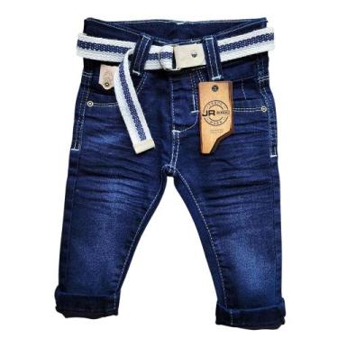 Imagem de Calça Jeans Bebe Menino Com Elastano Tam 1 2 E 3 Anos. - Jr Kids