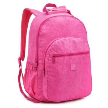 Imagem de Mochila Escolar Juvenil Bolsa Grande Feminina Menina Crinkle - Denlex,