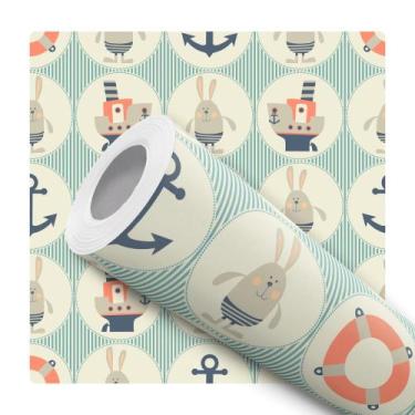 Imagem de Papel de Parede Vinílico Borboletas Coloridas Quarto Sala             